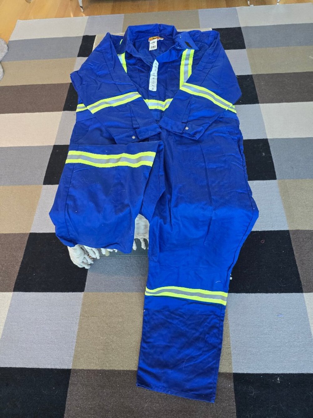 NEW Condor FR Safety Coveralls Hi-Vis Stripe - Size 56 TALL (Royal Blue)